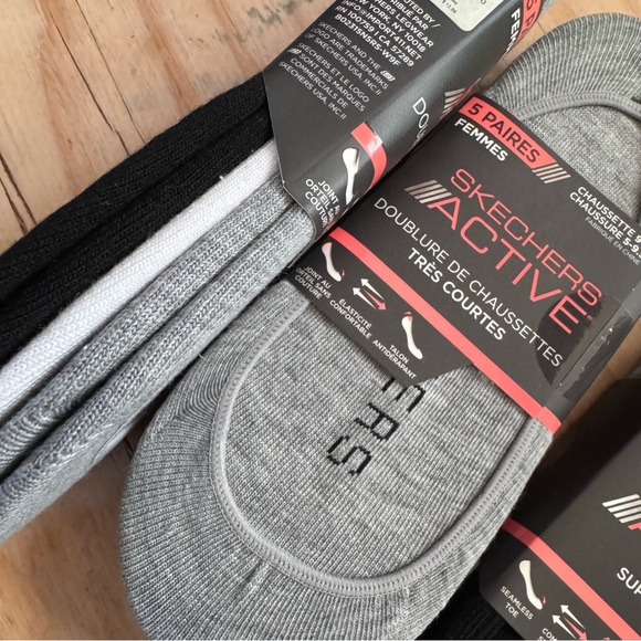 Skechers Active SUPER LOW No Show Ped Socks 1 Pack - Picture 2 of 6